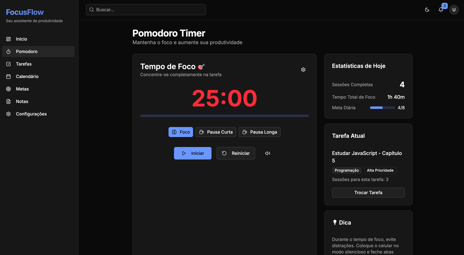 App de Produtividade