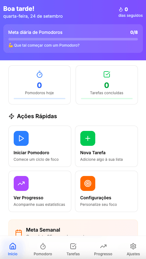 App Mobile Produtividade
